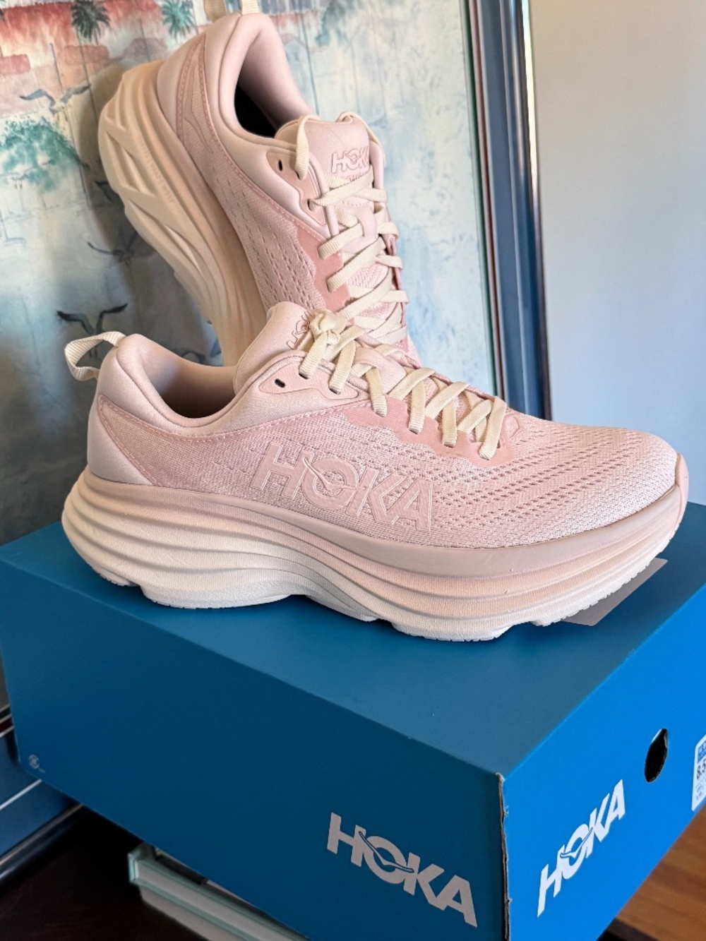 NIB Hoka W Bondi 8 CCPR Pink Pinks USA 8.5B #1127952 New In Box